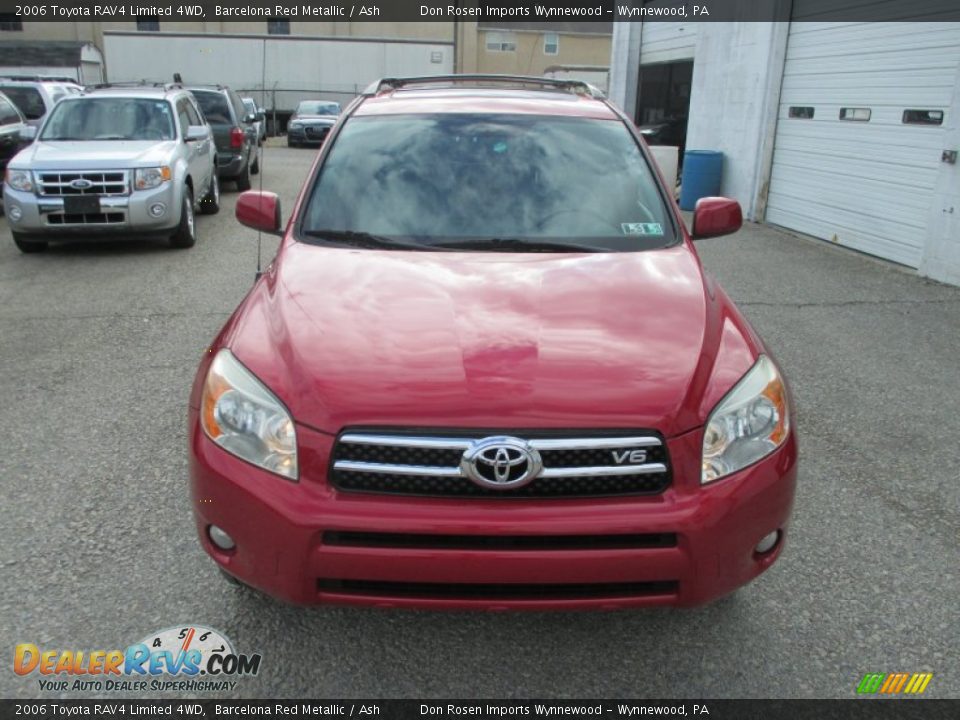 2006 Toyota RAV4 Limited 4WD Barcelona Red Metallic / Ash Photo #11