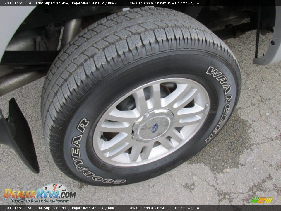 2011 Ford F150 Lariat SuperCab 4x4 Ingot Silver Metallic / Black Photo #8