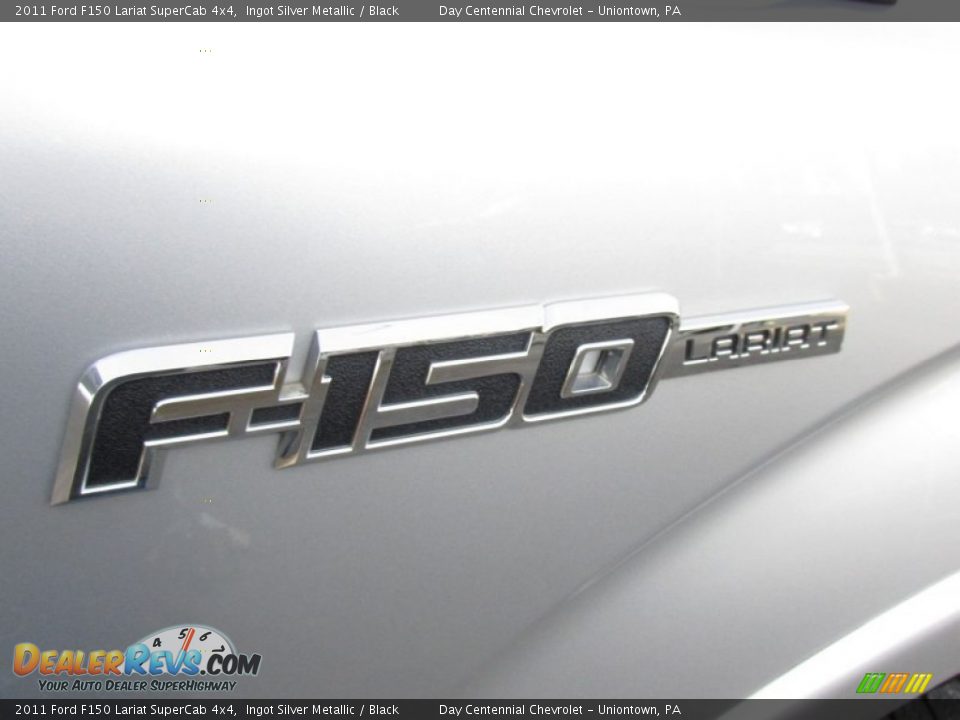 2011 Ford F150 Lariat SuperCab 4x4 Ingot Silver Metallic / Black Photo #11