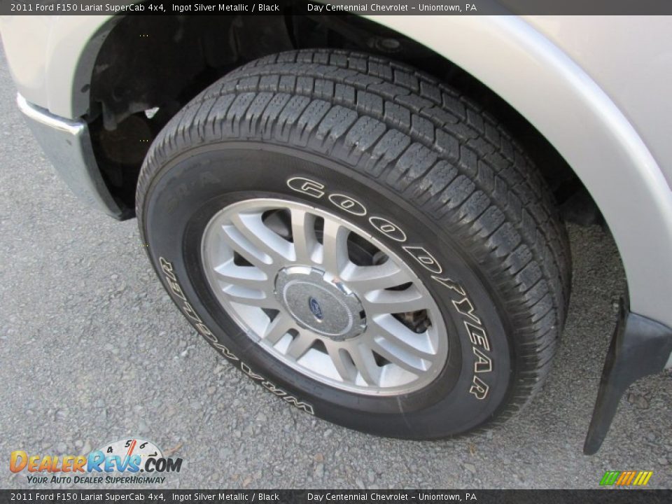 2011 Ford F150 Lariat SuperCab 4x4 Ingot Silver Metallic / Black Photo #16