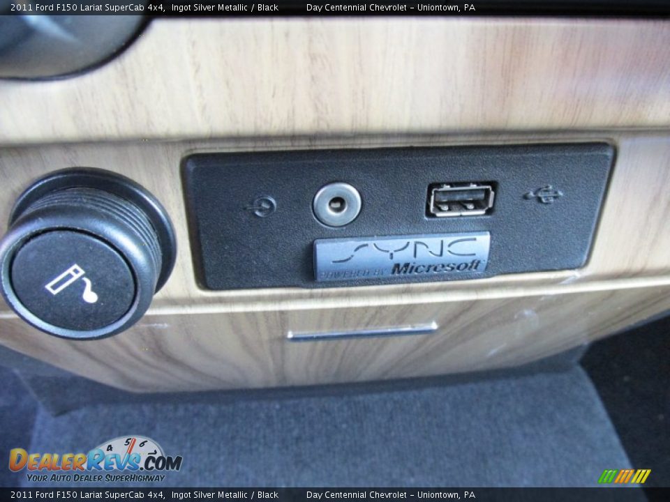 2011 Ford F150 Lariat SuperCab 4x4 Ingot Silver Metallic / Black Photo #28