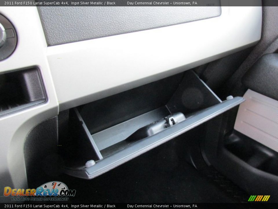 2011 Ford F150 Lariat SuperCab 4x4 Ingot Silver Metallic / Black Photo #32