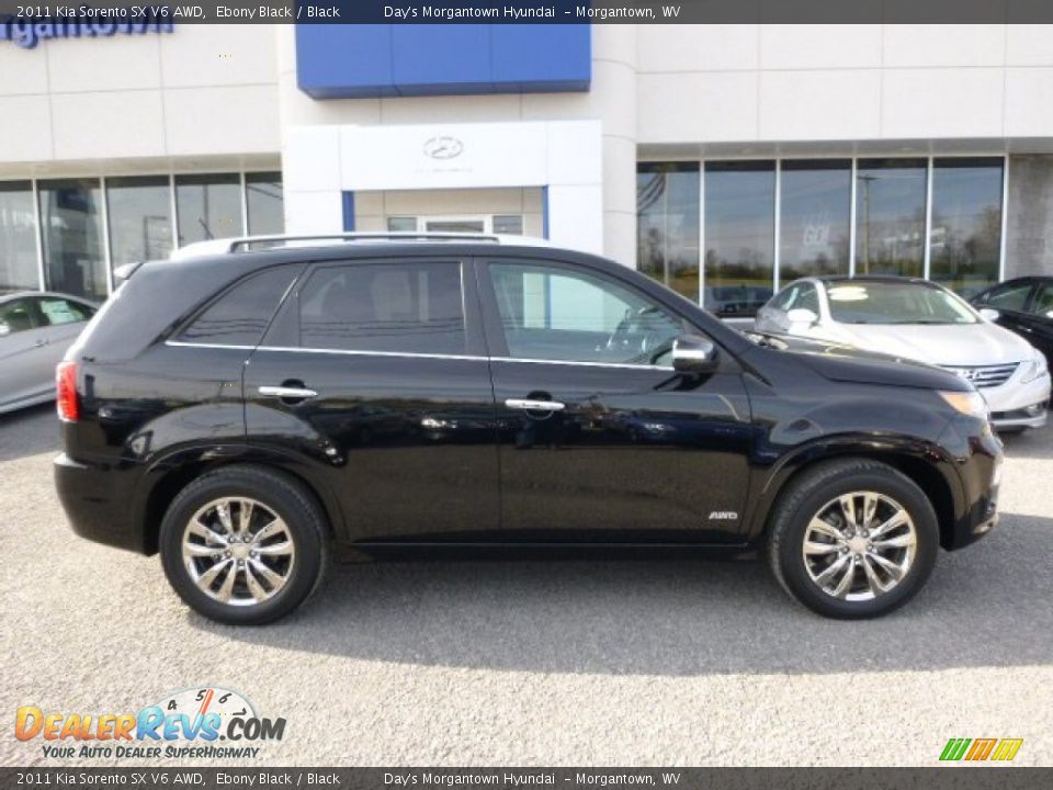 2011 Kia Sorento SX V6 AWD Ebony Black / Black Photo #2