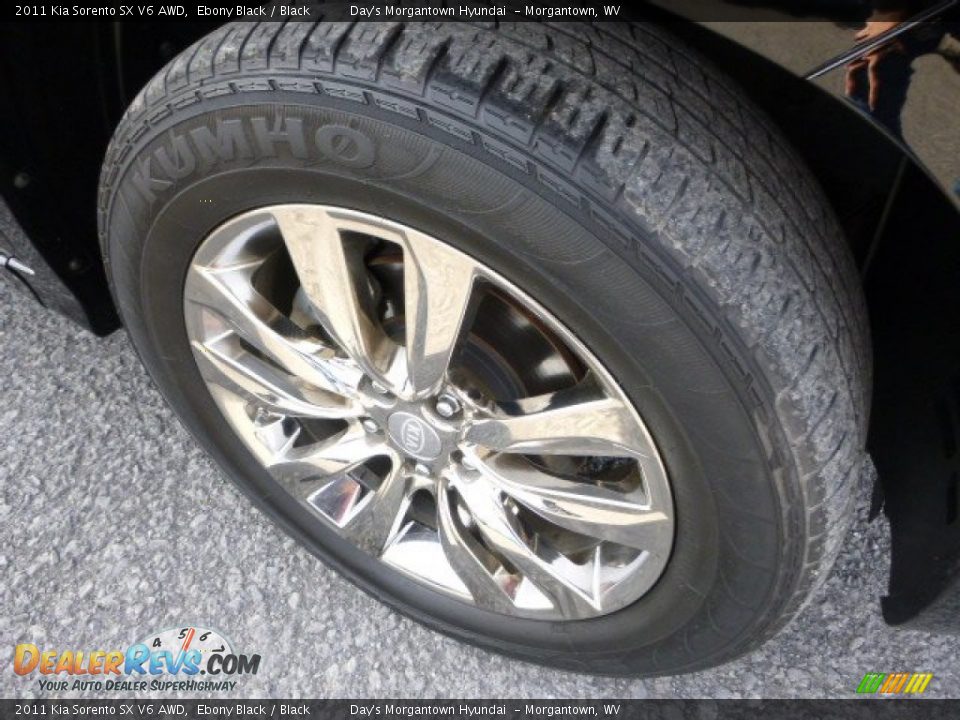 2011 Kia Sorento SX V6 AWD Ebony Black / Black Photo #11