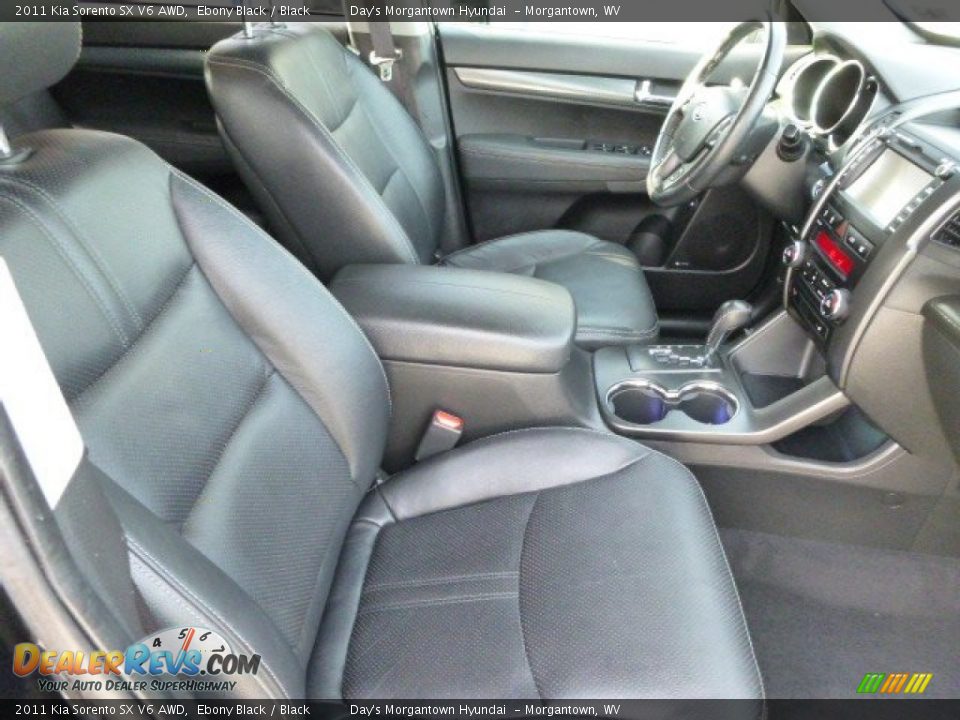 2011 Kia Sorento SX V6 AWD Ebony Black / Black Photo #16