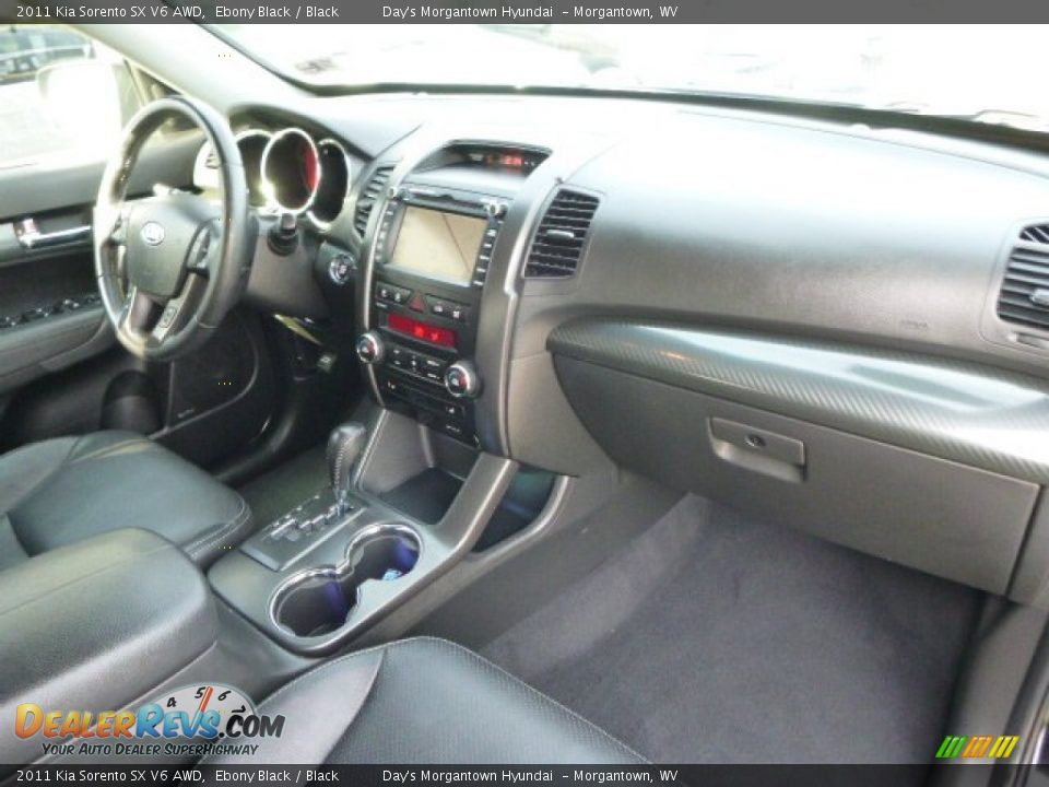 2011 Kia Sorento SX V6 AWD Ebony Black / Black Photo #17