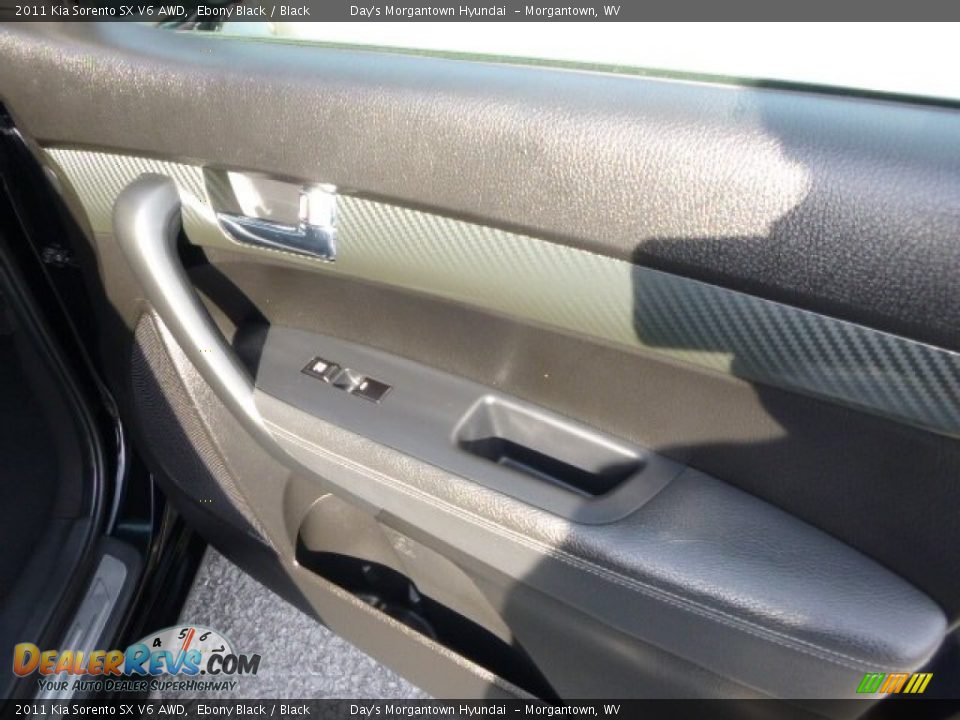2011 Kia Sorento SX V6 AWD Ebony Black / Black Photo #18