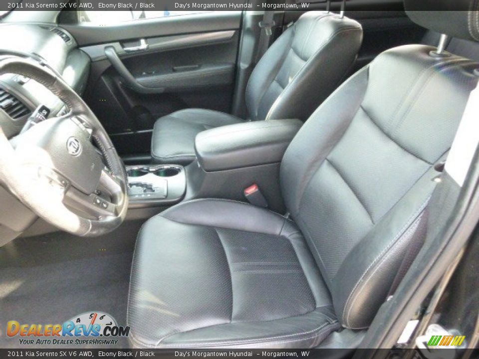 2011 Kia Sorento SX V6 AWD Ebony Black / Black Photo #22