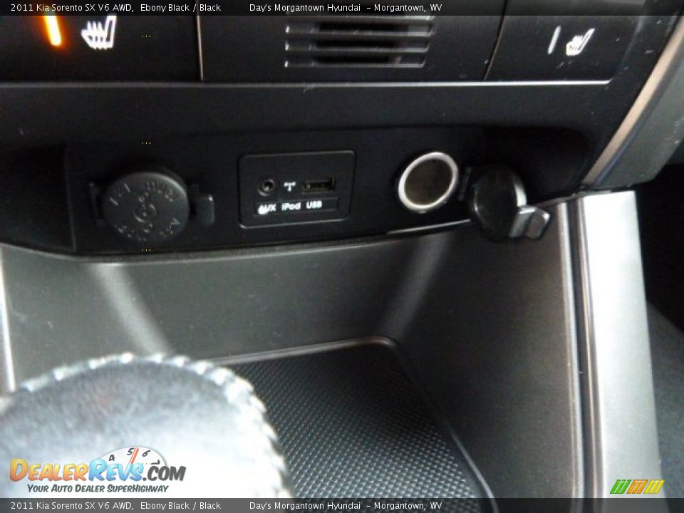 2011 Kia Sorento SX V6 AWD Ebony Black / Black Photo #35