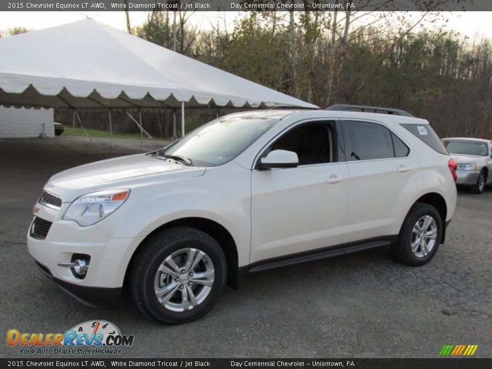 2015 Chevrolet Equinox LT AWD White Diamond Tricoat / Jet Black Photo #1