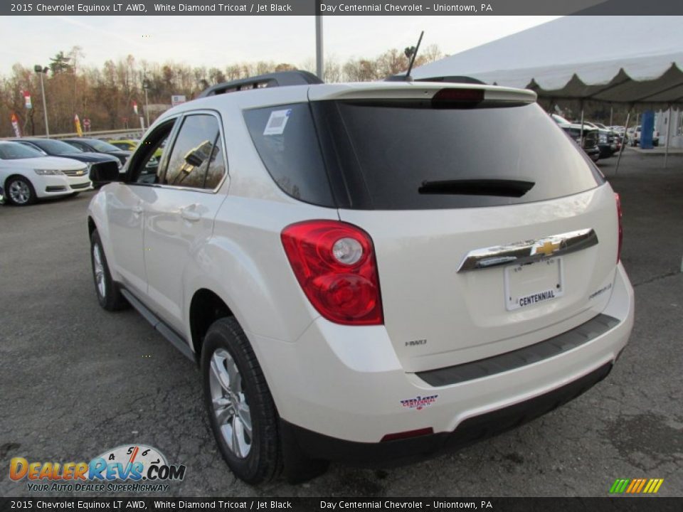 2015 Chevrolet Equinox LT AWD White Diamond Tricoat / Jet Black Photo #4