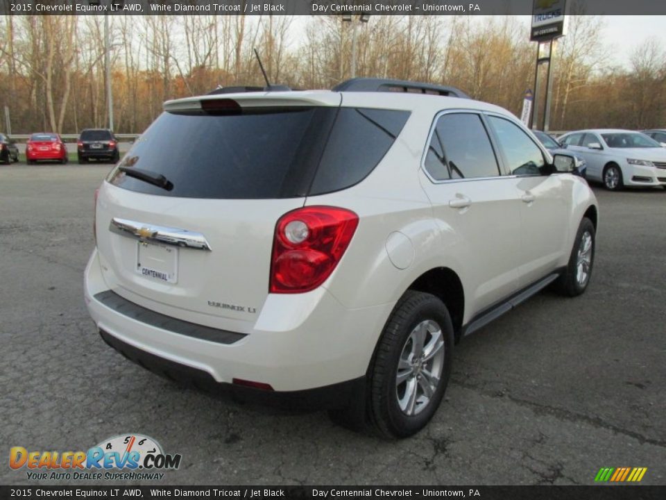 2015 Chevrolet Equinox LT AWD White Diamond Tricoat / Jet Black Photo #7