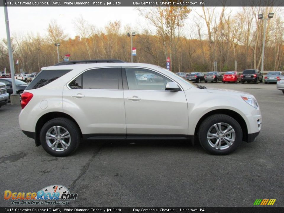 2015 Chevrolet Equinox LT AWD White Diamond Tricoat / Jet Black Photo #8