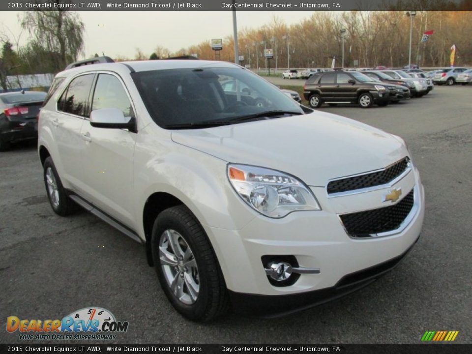 2015 Chevrolet Equinox LT AWD White Diamond Tricoat / Jet Black Photo #9