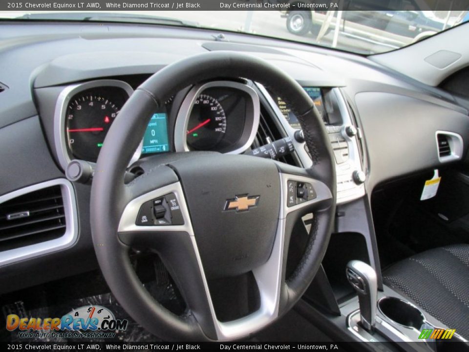 2015 Chevrolet Equinox LT AWD White Diamond Tricoat / Jet Black Photo #15