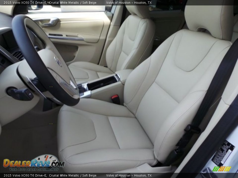 2015 Volvo XC60 T6 Drive-E Crystal White Metallic / Soft Beige Photo #11
