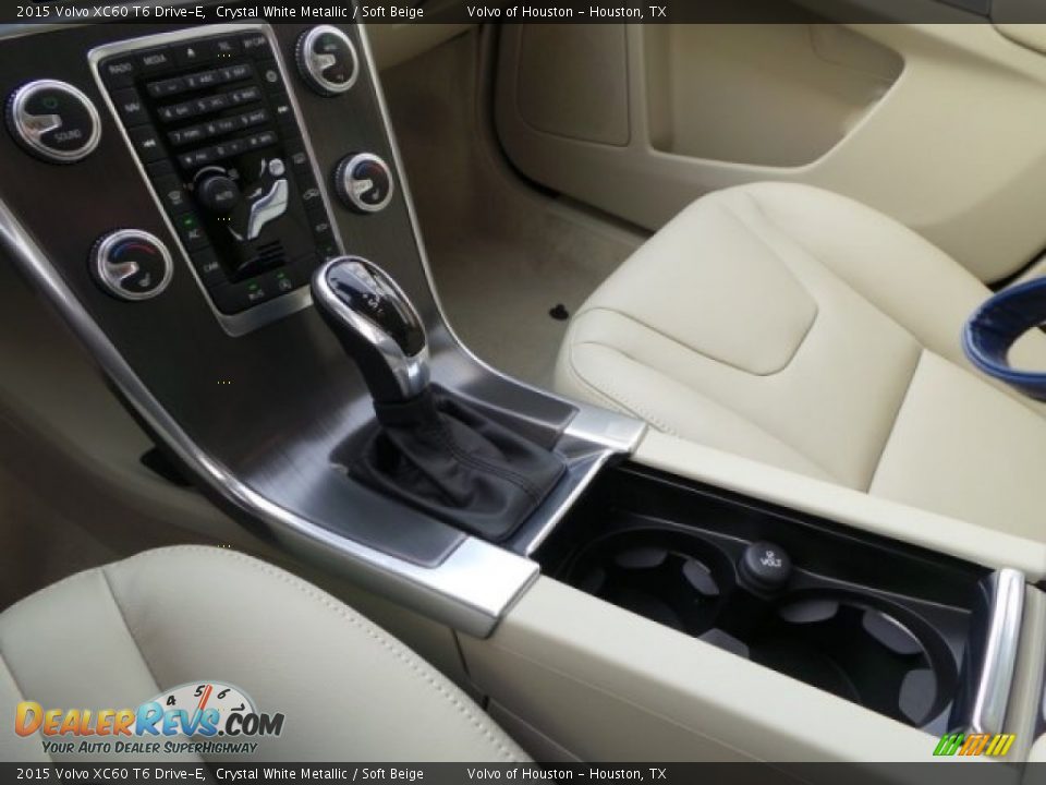 2015 Volvo XC60 T6 Drive-E Crystal White Metallic / Soft Beige Photo #14