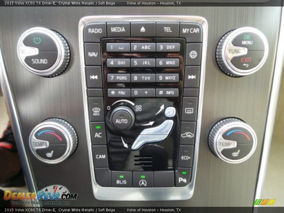 2015 Volvo XC60 T6 Drive-E Crystal White Metallic / Soft Beige Photo #19