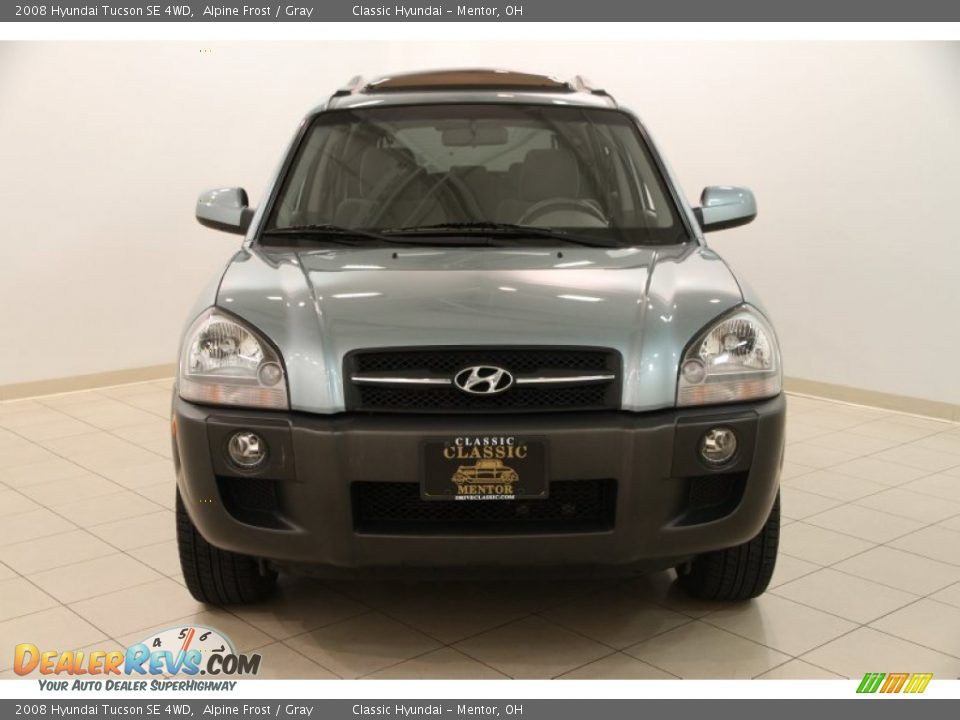 2008 Hyundai Tucson SE 4WD Alpine Frost / Gray Photo #2