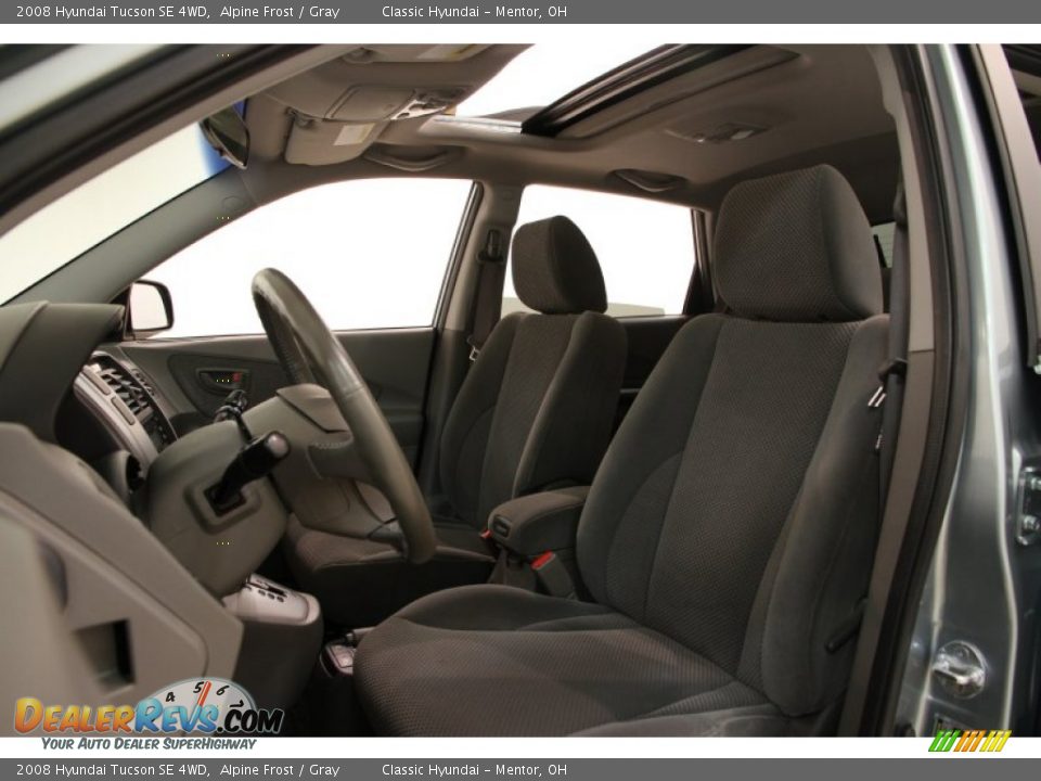 2008 Hyundai Tucson SE 4WD Alpine Frost / Gray Photo #5