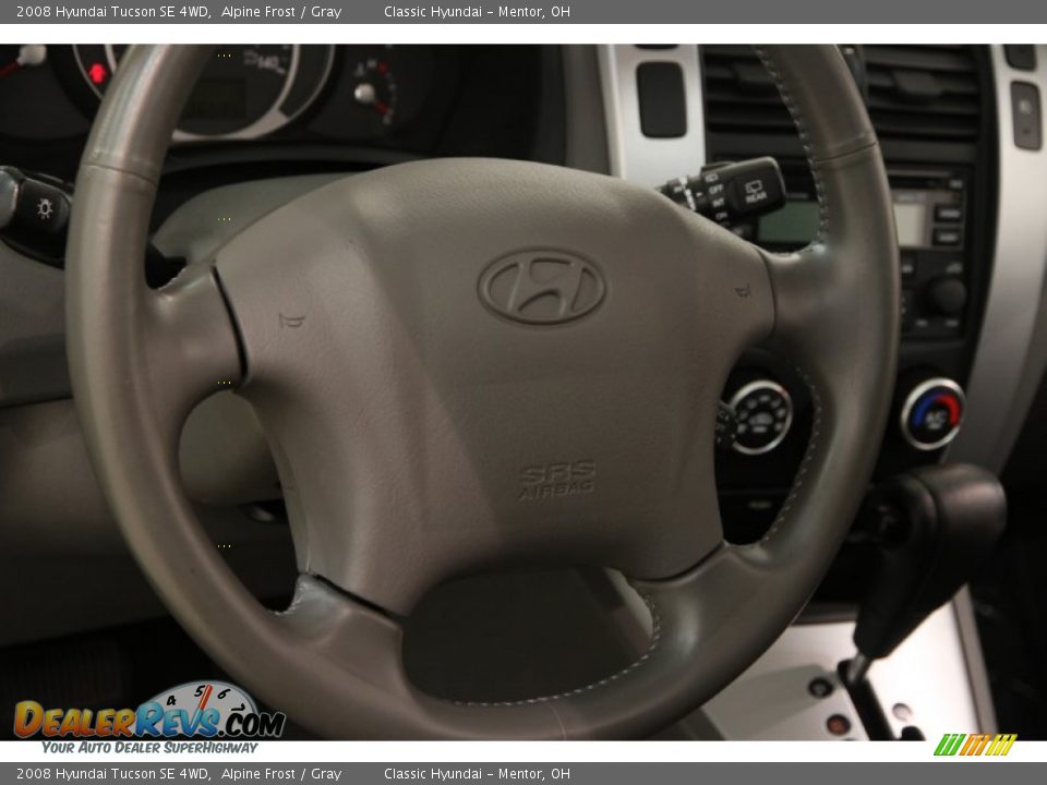 2008 Hyundai Tucson SE 4WD Alpine Frost / Gray Photo #6