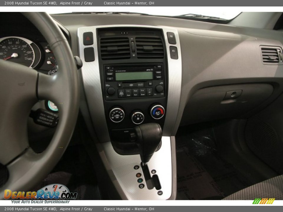 2008 Hyundai Tucson SE 4WD Alpine Frost / Gray Photo #8