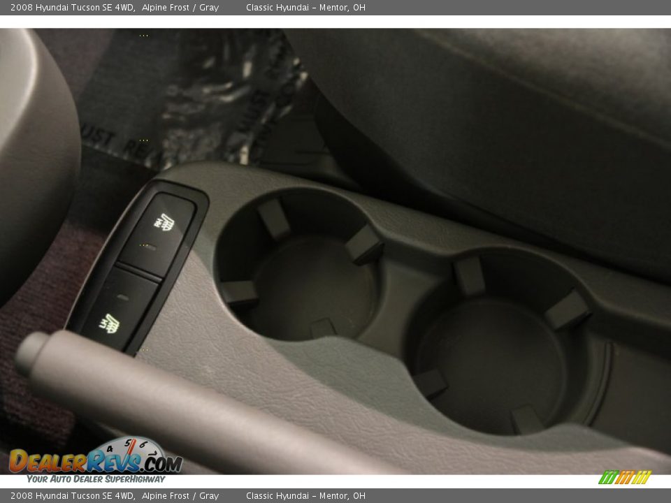 2008 Hyundai Tucson SE 4WD Alpine Frost / Gray Photo #10
