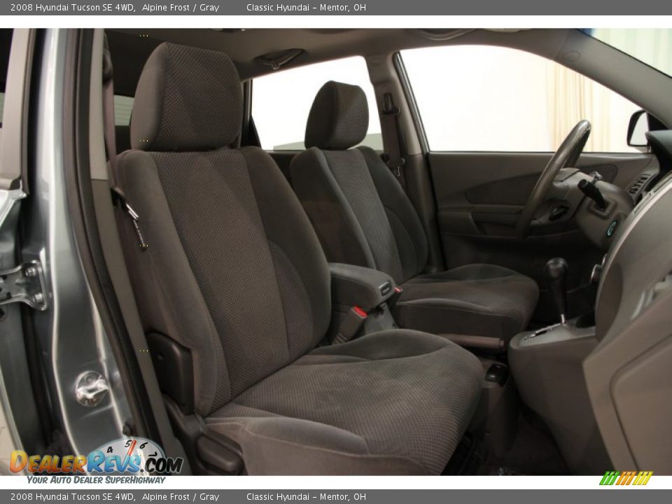 2008 Hyundai Tucson SE 4WD Alpine Frost / Gray Photo #11