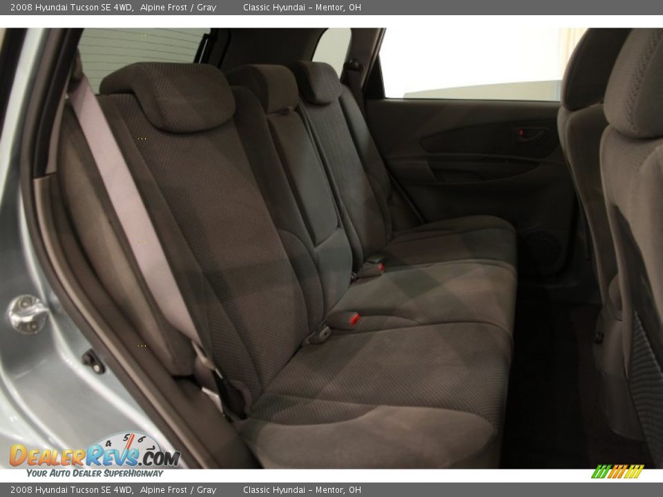 2008 Hyundai Tucson SE 4WD Alpine Frost / Gray Photo #12