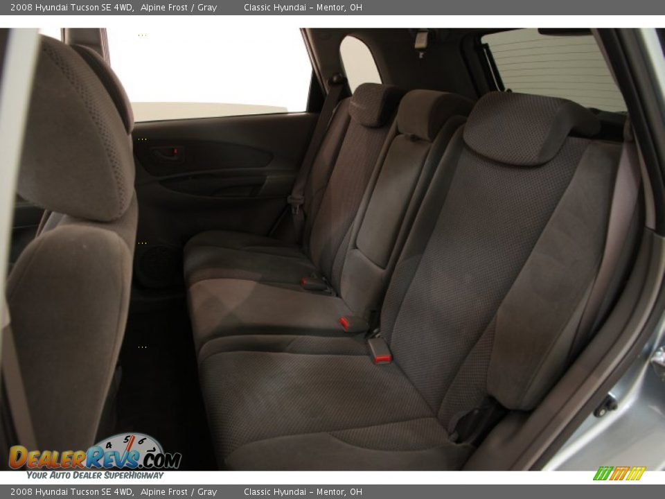 2008 Hyundai Tucson SE 4WD Alpine Frost / Gray Photo #13