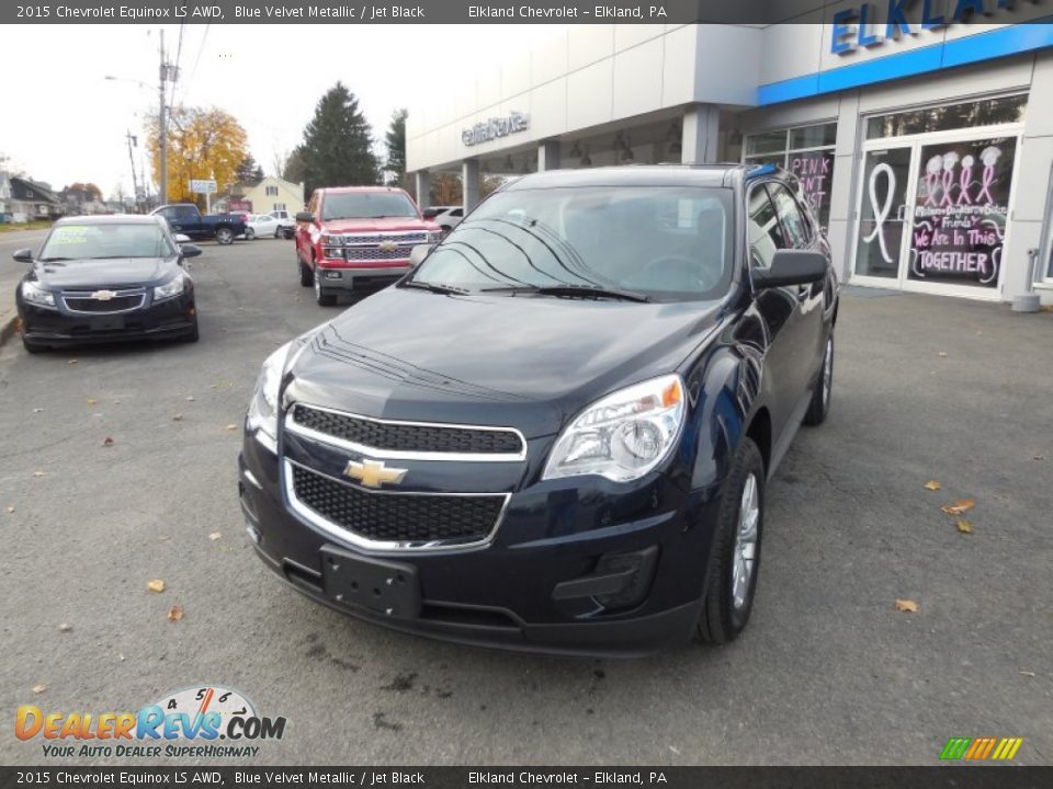 2015 Chevrolet Equinox LS AWD Blue Velvet Metallic / Jet Black Photo #4