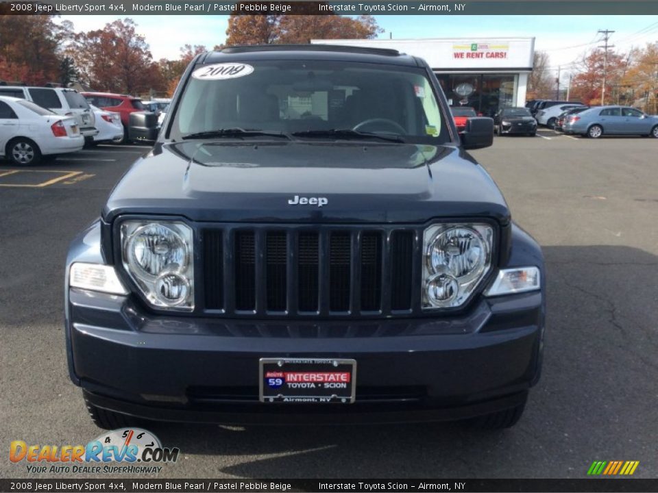 2008 Jeep Liberty Sport 4x4 Modern Blue Pearl / Pastel Pebble Beige Photo #2