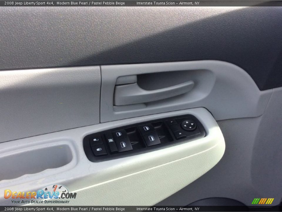 2008 Jeep Liberty Sport 4x4 Modern Blue Pearl / Pastel Pebble Beige Photo #8