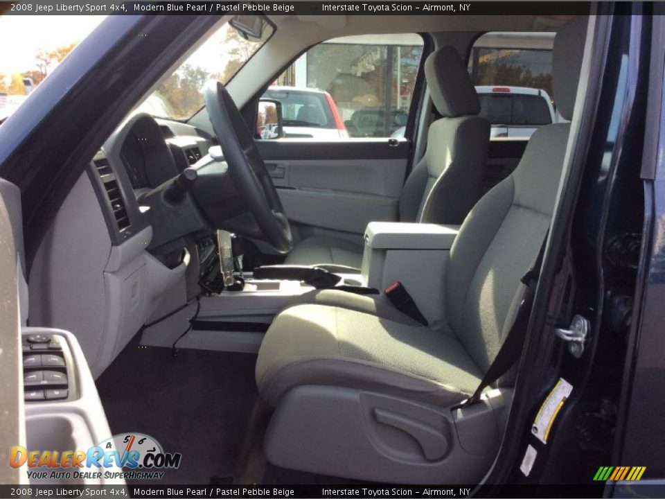 2008 Jeep Liberty Sport 4x4 Modern Blue Pearl / Pastel Pebble Beige Photo #10