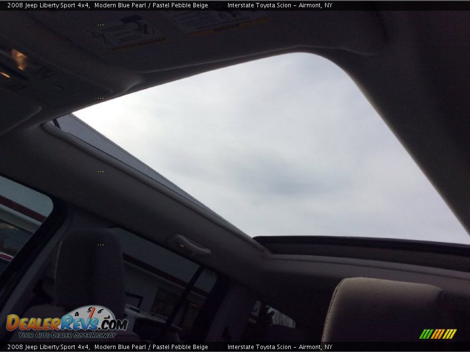 2008 Jeep Liberty Sport 4x4 Modern Blue Pearl / Pastel Pebble Beige Photo #11