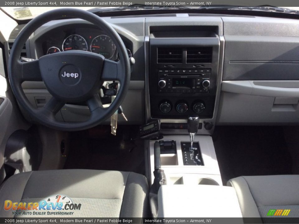2008 Jeep Liberty Sport 4x4 Modern Blue Pearl / Pastel Pebble Beige Photo #12
