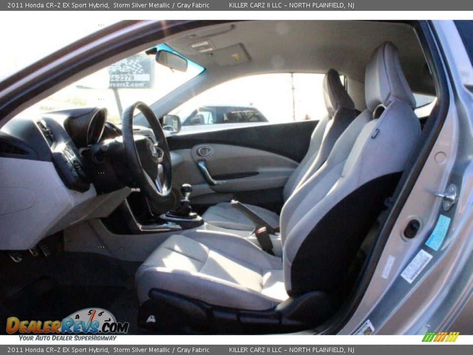 2011 Honda CR-Z EX Sport Hybrid Storm Silver Metallic / Gray Fabric Photo #13
