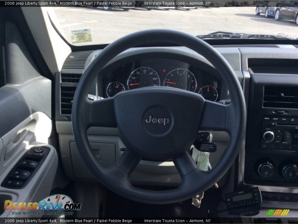 2008 Jeep Liberty Sport 4x4 Modern Blue Pearl / Pastel Pebble Beige Photo #13