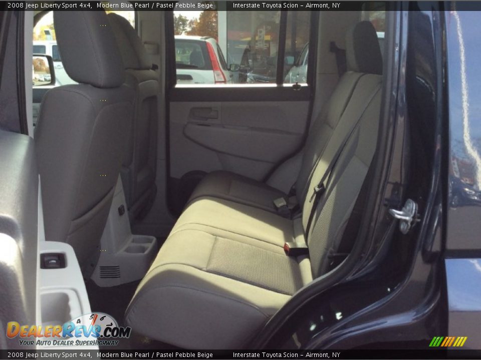 2008 Jeep Liberty Sport 4x4 Modern Blue Pearl / Pastel Pebble Beige Photo #17