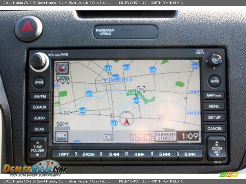 2011 Honda CR-Z EX Sport Hybrid Storm Silver Metallic / Gray Fabric Photo #20