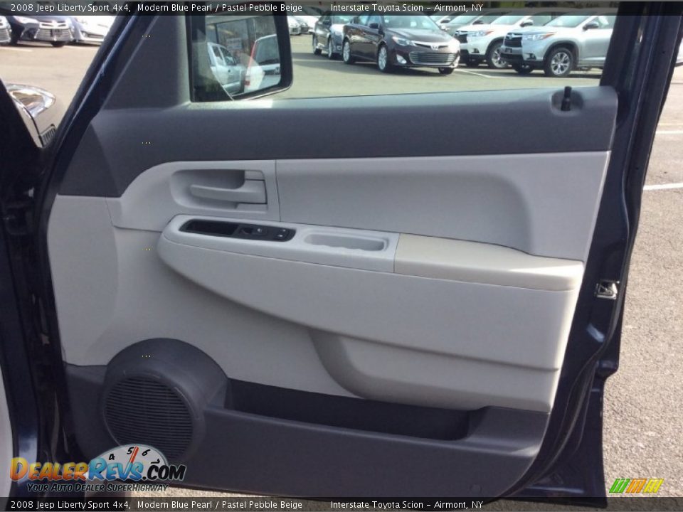 2008 Jeep Liberty Sport 4x4 Modern Blue Pearl / Pastel Pebble Beige Photo #20