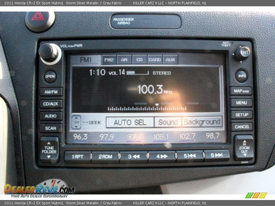 2011 Honda CR-Z EX Sport Hybrid Storm Silver Metallic / Gray Fabric Photo #21