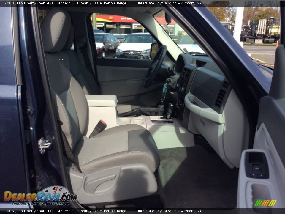 2008 Jeep Liberty Sport 4x4 Modern Blue Pearl / Pastel Pebble Beige Photo #21
