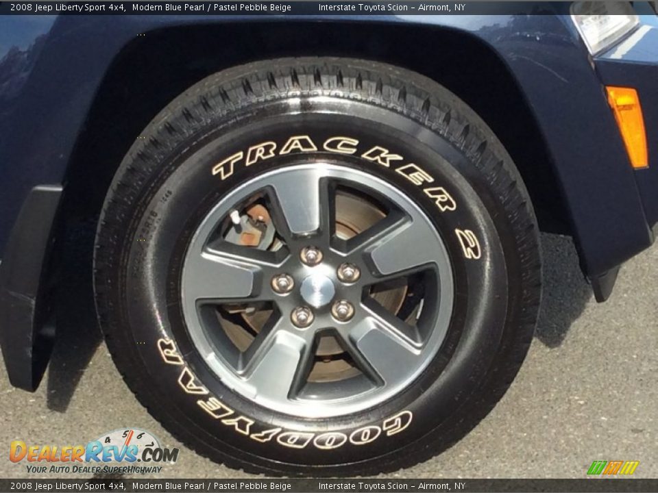 2008 Jeep Liberty Sport 4x4 Modern Blue Pearl / Pastel Pebble Beige Photo #22
