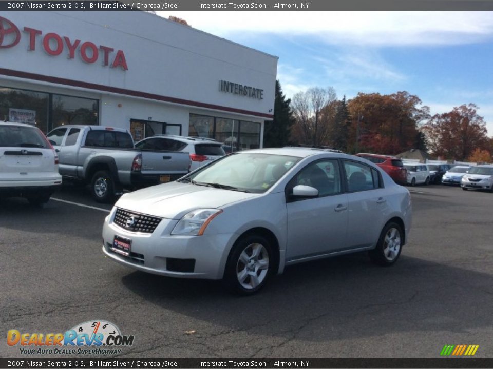 2007 Nissan Sentra 2.0 S Brilliant Silver / Charcoal/Steel Photo #1