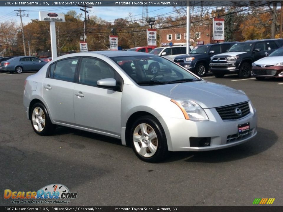 2007 Nissan Sentra 2.0 S Brilliant Silver / Charcoal/Steel Photo #3