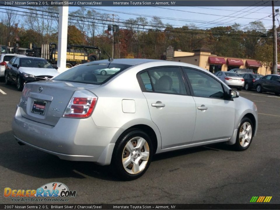 2007 Nissan Sentra 2.0 S Brilliant Silver / Charcoal/Steel Photo #4