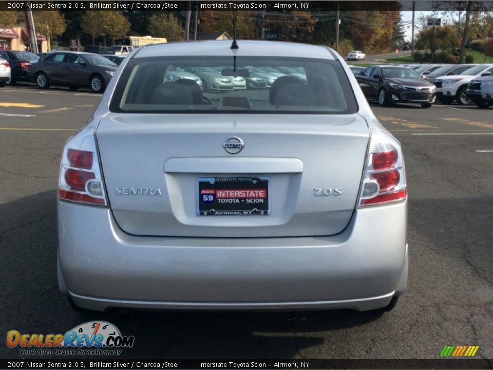 2007 Nissan Sentra 2.0 S Brilliant Silver / Charcoal/Steel Photo #5