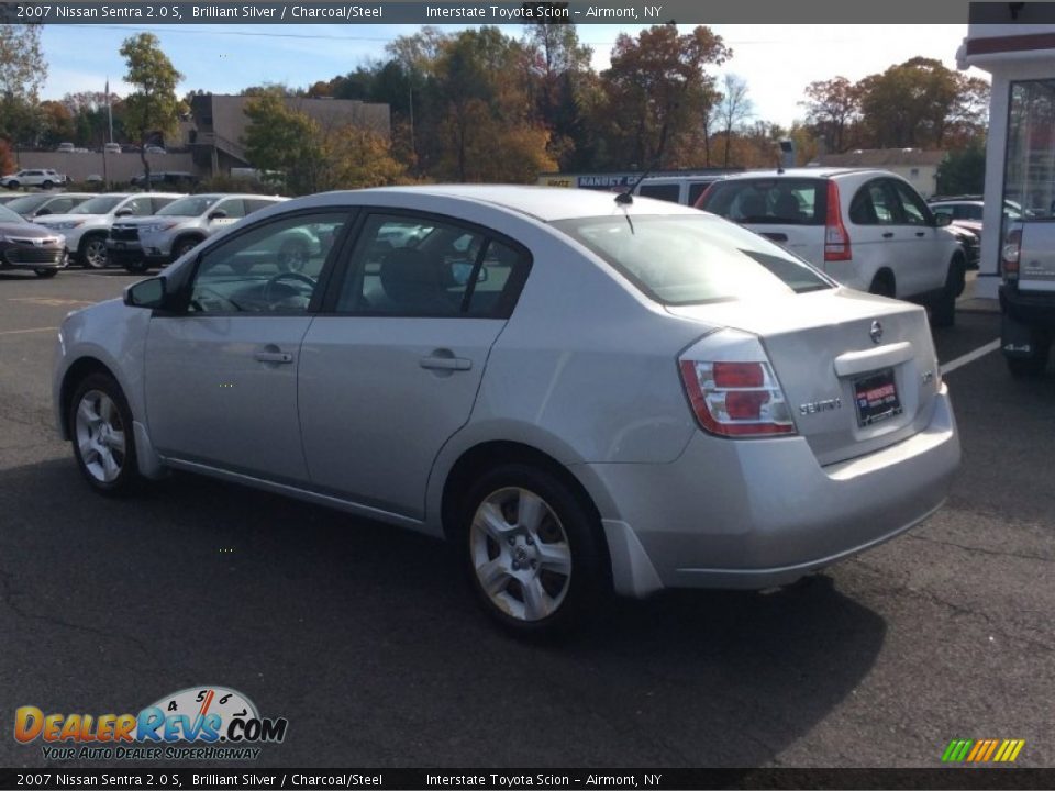 2007 Nissan Sentra 2.0 S Brilliant Silver / Charcoal/Steel Photo #6
