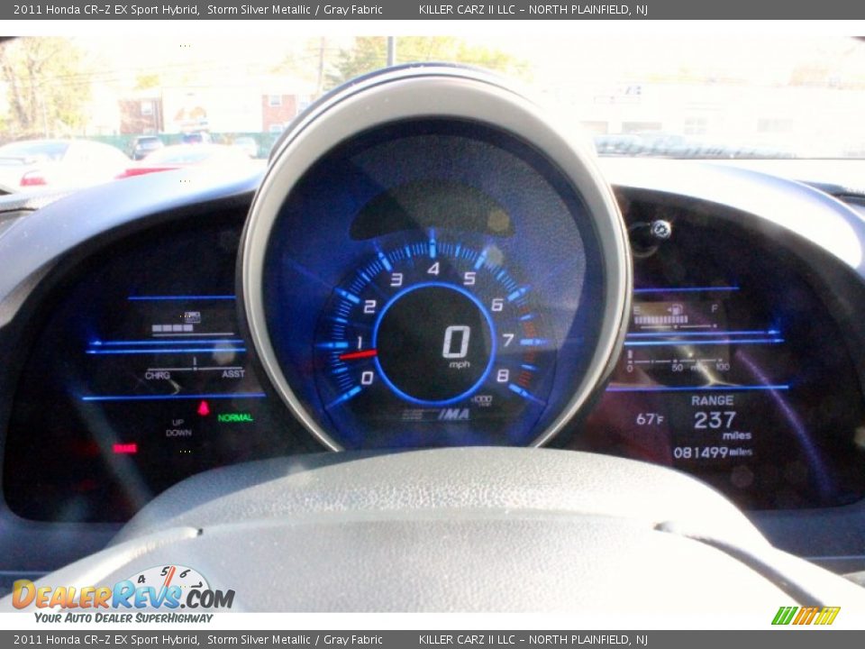 2011 Honda CR-Z EX Sport Hybrid Storm Silver Metallic / Gray Fabric Photo #36